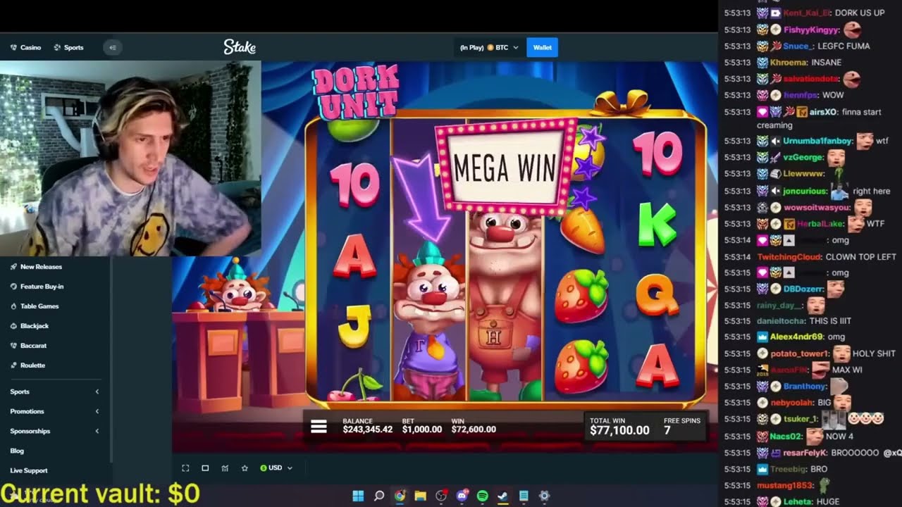 Dork Unit Super Win Bet $1.000 Win $717K 💥Celebration Moments💥