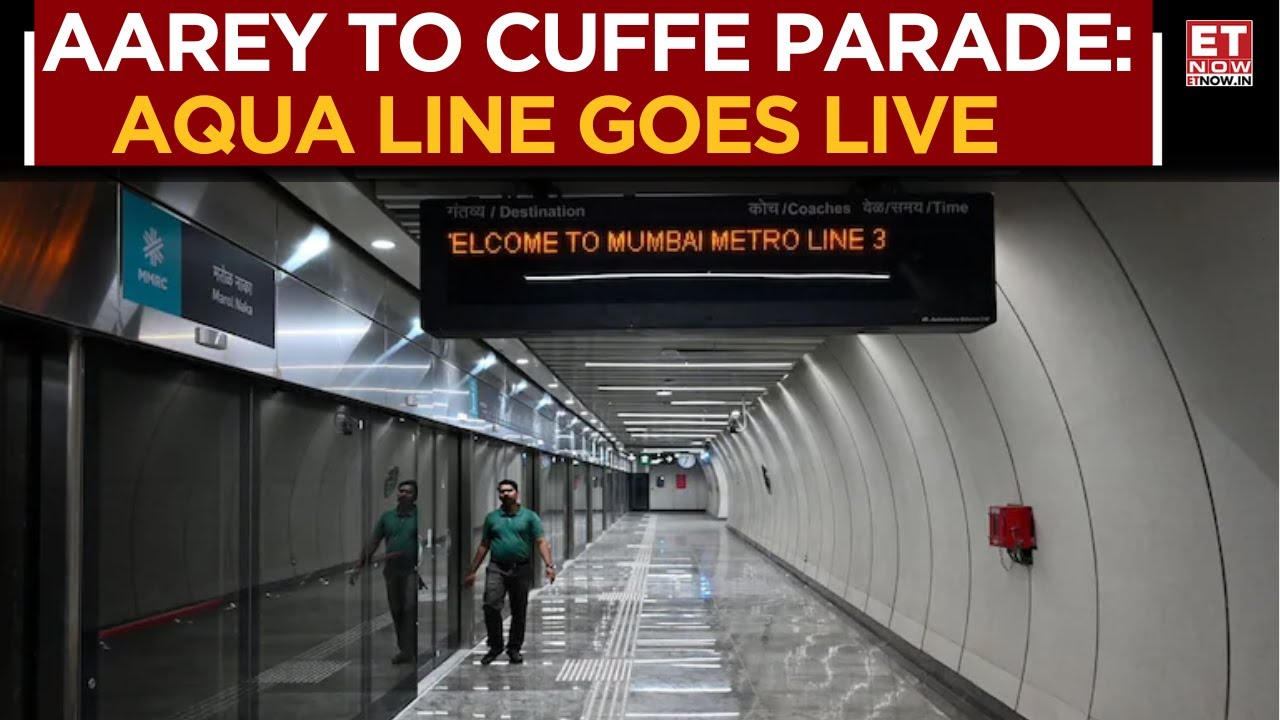 Mumbai&rsquo;s Aqua Line: City&rsquo;s First Fully Underground Metro From Aarey To Cuffe Parade Opens | ET Now