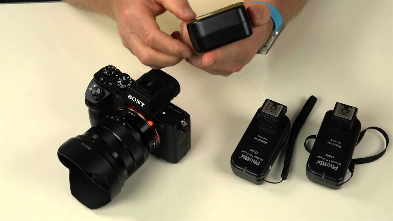 Off camera flash for Sony E mount using Photix Odin wireless triggers