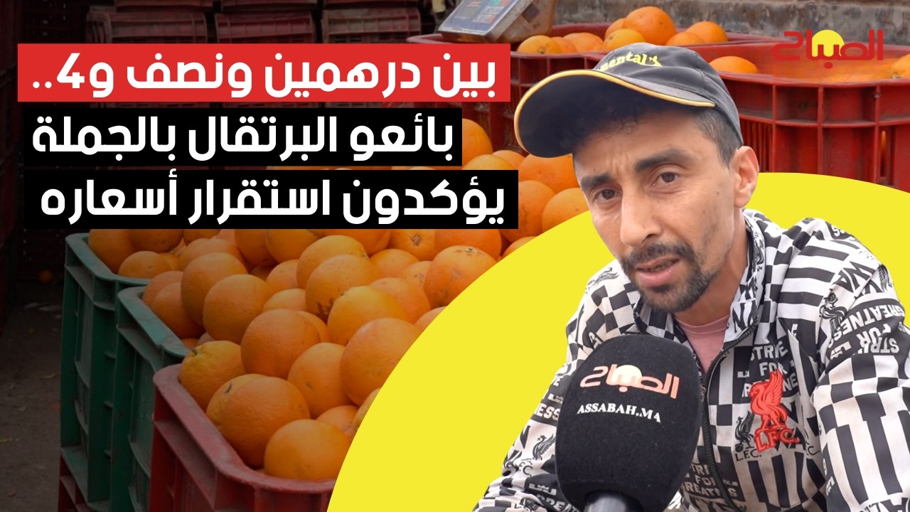 بين درهمين ونصف و4.. بائعو البرتقال بالجملة يؤكدون استقرار أسعاره