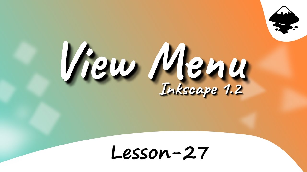 View Menu | inkscape 1.2 hindi tutorial
