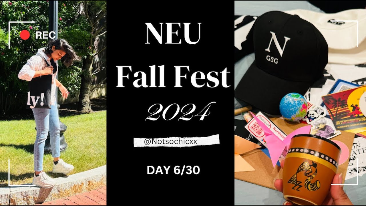 30 Day - Daily Vlog Challenge | Day 6/30 | Northeastern University | Fall Fest 24 | New Students :)