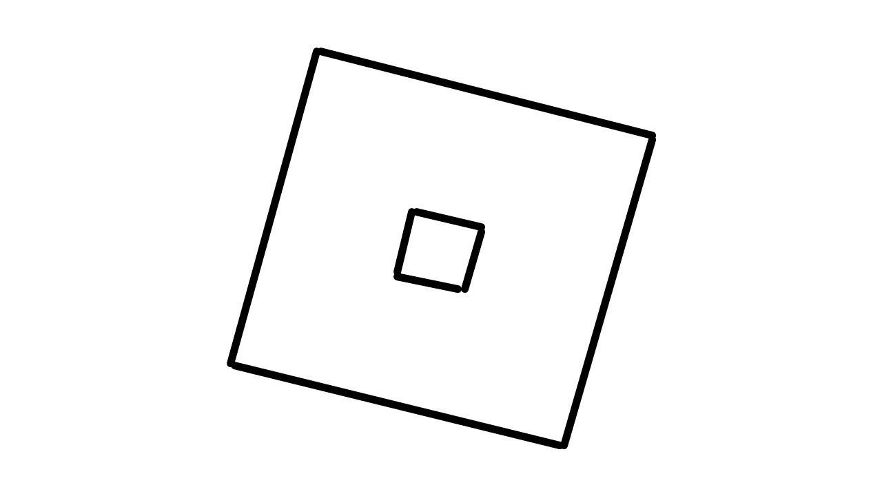 How to Draw Roblox Logo - Step by Step