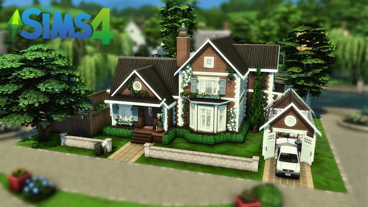 TINY BLUE COTTAGE 🏠🌻The Sims 4 Stop Motion