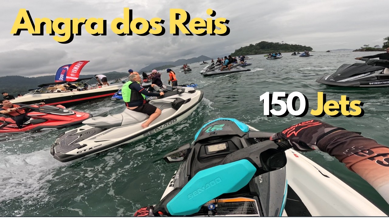 Rolezada com 150 Jet Skis em Angra! 🚤🔥