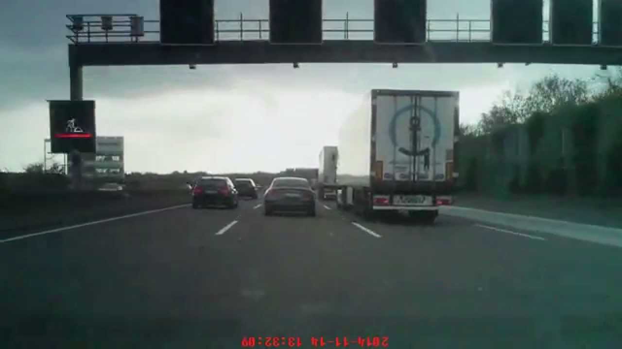 Autobahn 5 Frankfurt Richtung Darmstadt (vom Westkreuz Frankfurt zum Frankfurter Kreuz)