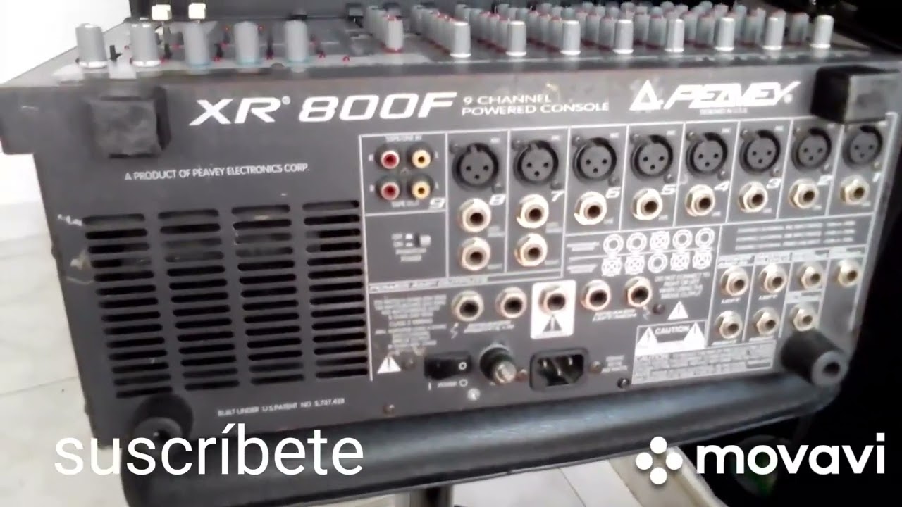 Consola Activa Peavey XR 800 F