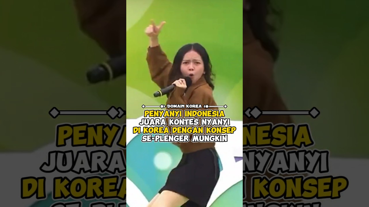 Penyanyi Indonesia juara kontes nyanyi di Korea dengan konsep se-plenger mungkin 