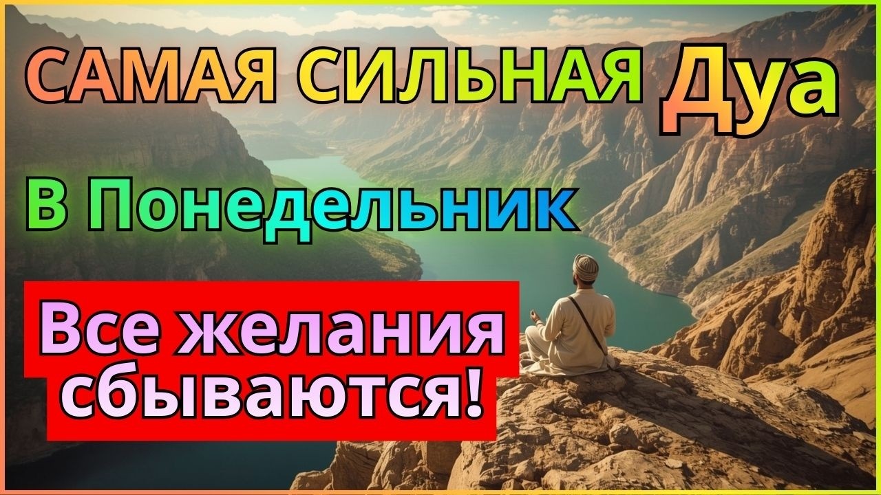 САМАЯ СИЛЬНАЯ Дуа в ПОНЕДЕЛЬНИК ДАЕТ УВАЖЕНИЕ, БОГАТСТВО, РИЗК, ДЕНЬГИ, УСПЕХ И СЧАСТЬЕ! #дуа