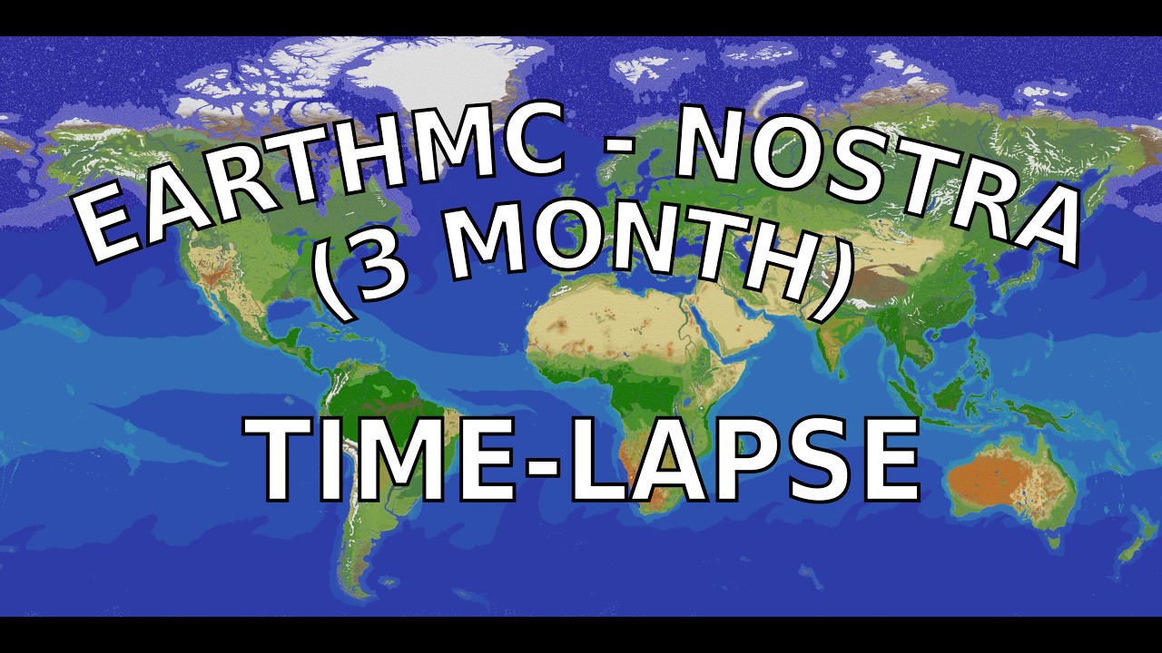 EarthMC: Terra Nostra - 3 MONTH timelapse