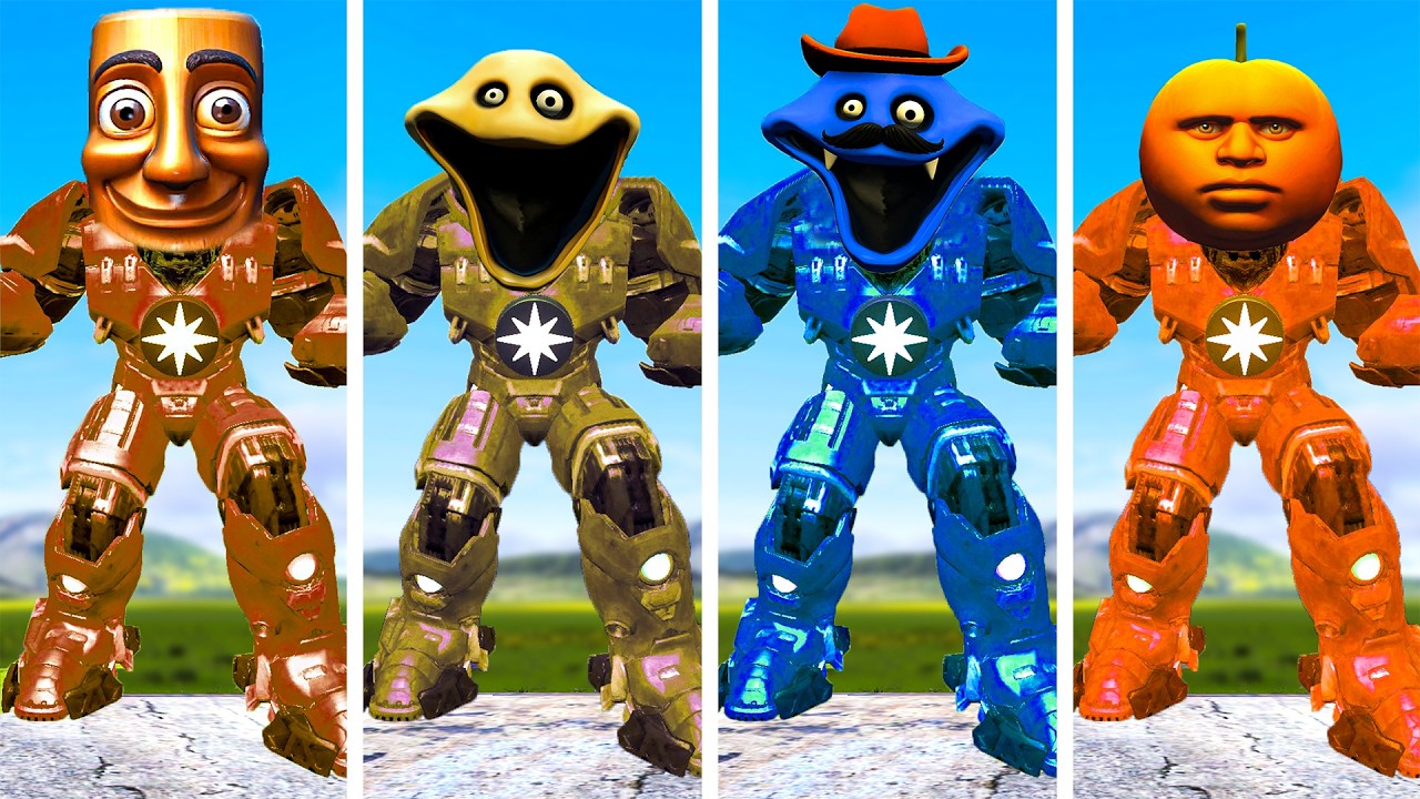EVOLUTION OF MECHATITAN HUNGRY RAINBOW WORM ROBLOX FAMILY In Garry's Mod