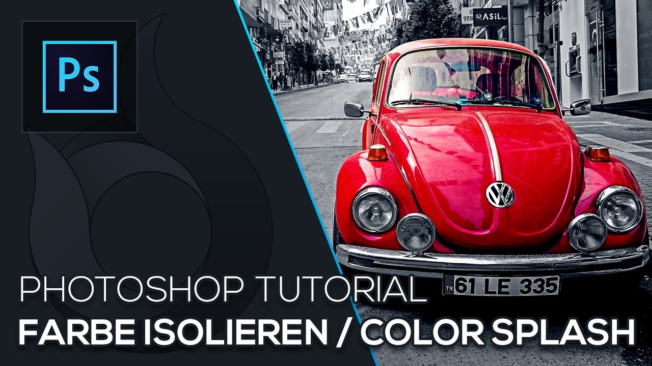 Farbe isolieren / Color Splash | Photoshop Tutorial | German | Wildfire Graphics
