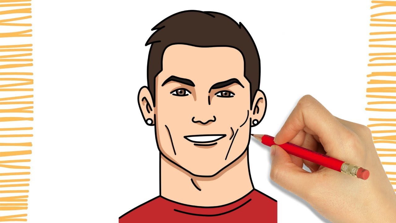 Como dibujar a CRISTIANO RONALDO I CR7