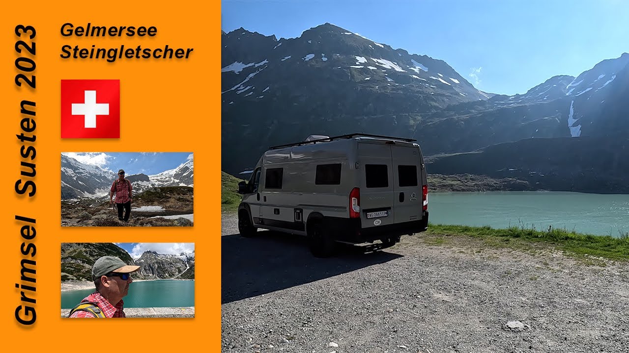 2023, Grimsel, Susten, Gelmersee, Steingletscher, Robeta Apollo, Kastenwagen