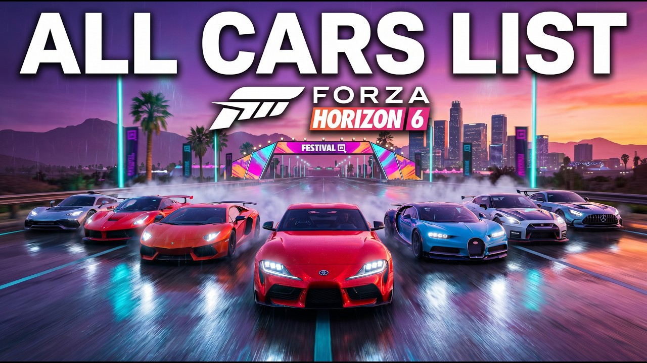 Forza Horizon 6 - ALL CARS LIST