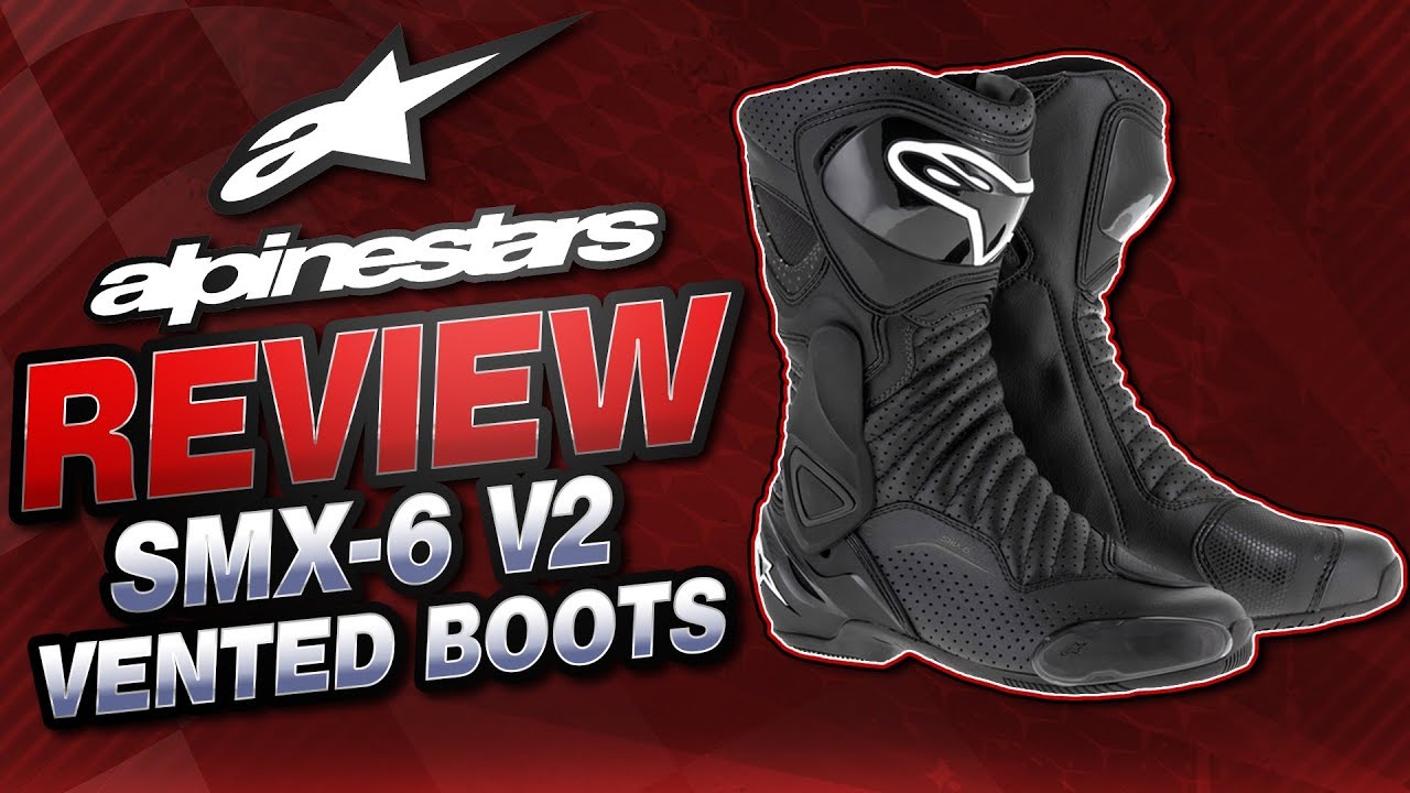 Обзор вентилируемых ботинок Alpinestars SMX-6 V2 от Sportbiketrackgear.com