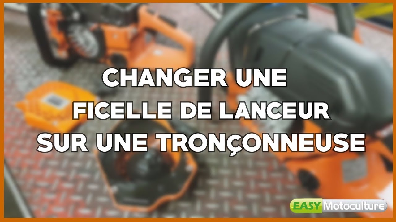 (TUTO) COMMENT CHANGER UNE FICELLE SUR UN LANCEUR ASSISTÉ OU NON ASSISTÉ DE TRONÇONNEUSE