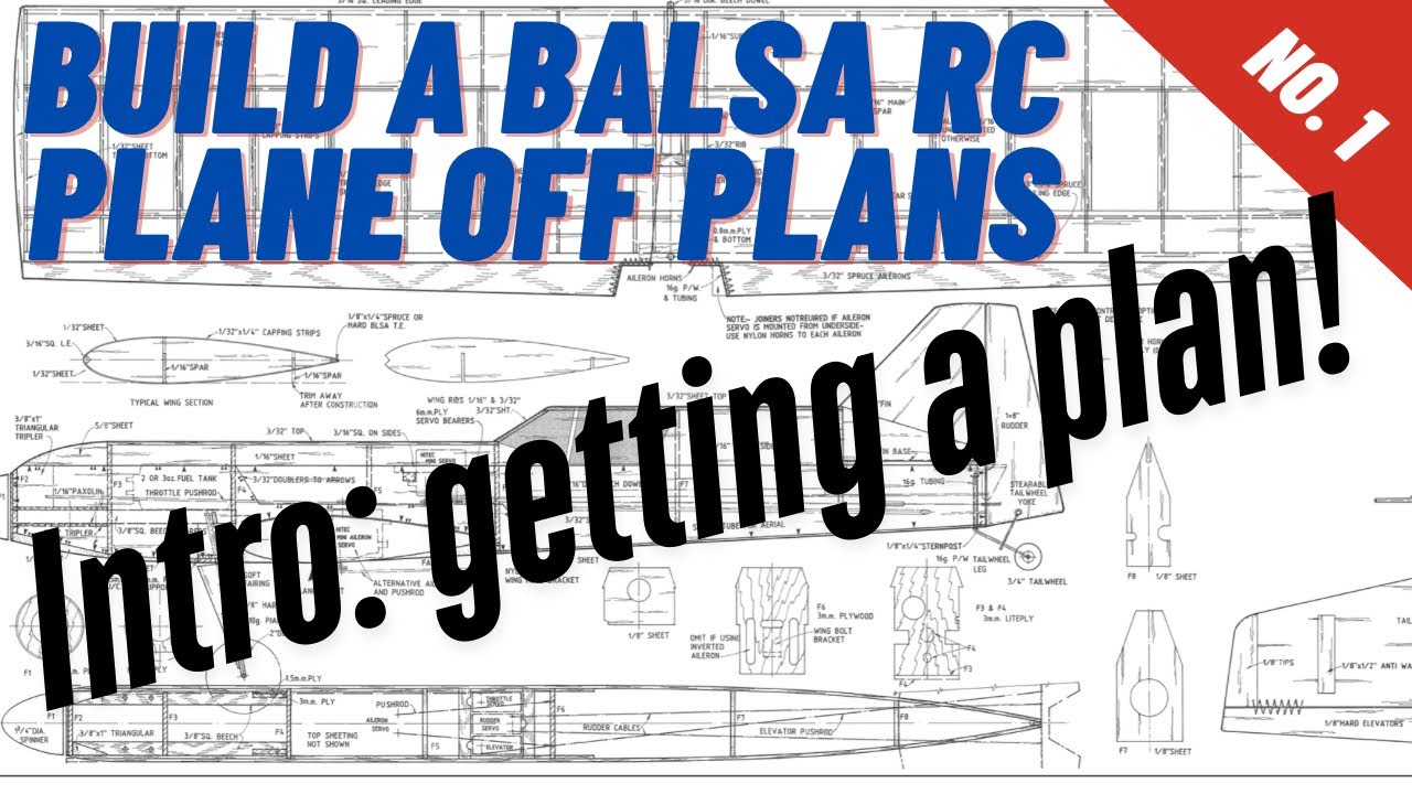 How to Build a Balsa RC Plane Off Plans: No. 1 Intro The Aeromite RC Plane