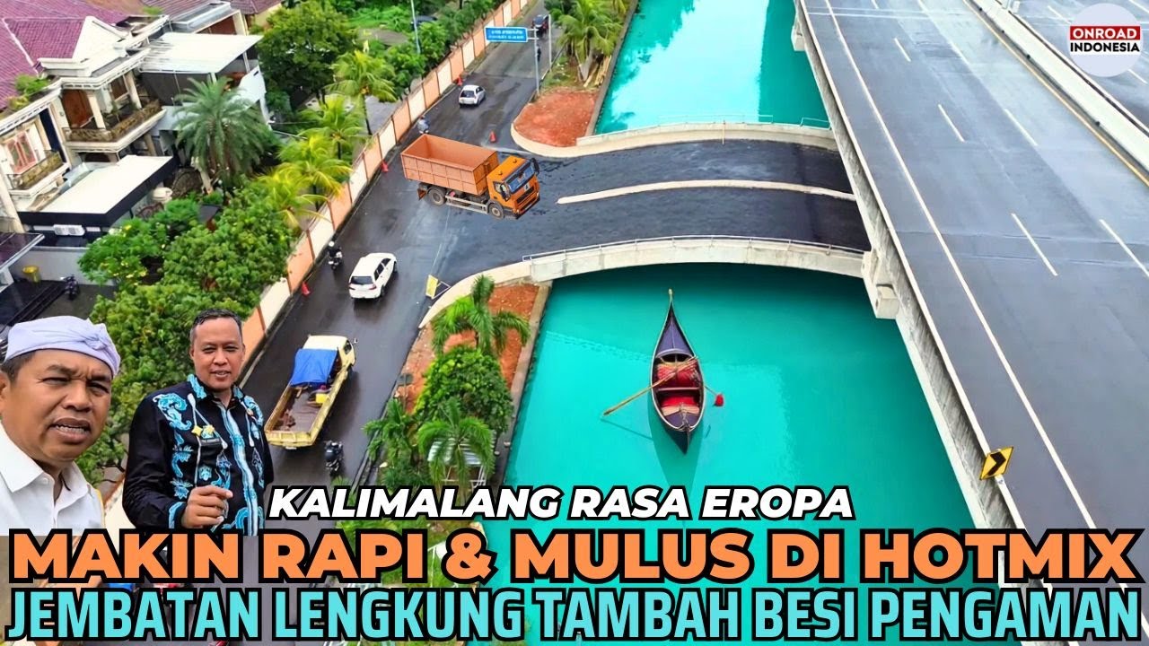 JEMBATAN LENGKUNG Hotmix & SIAP BANGUN DERMAGA ? Lokasi Parkir Kawasan Wisata Air