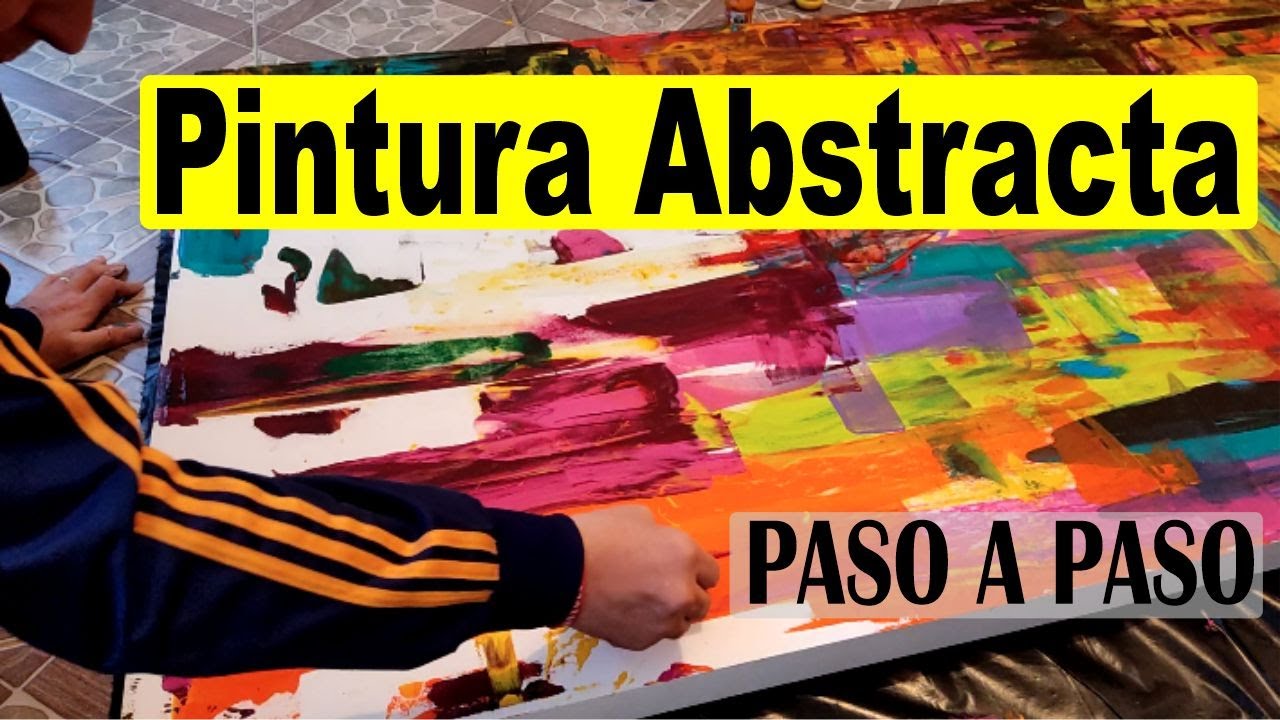 Arte Abstracto con Pintura Acrílica sobre Lienzo | Pintura Abstracta paso a paso