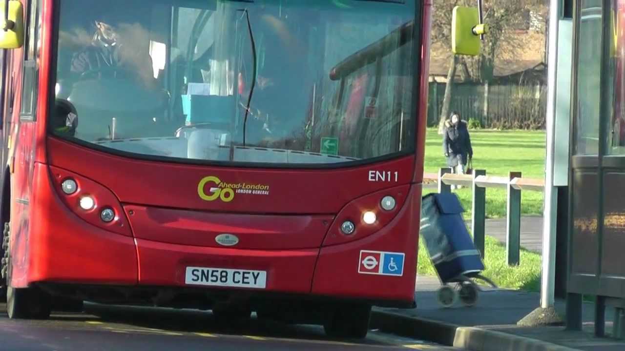 Go Ahead London Bus route 191 in Enfield on 14th January 2014
