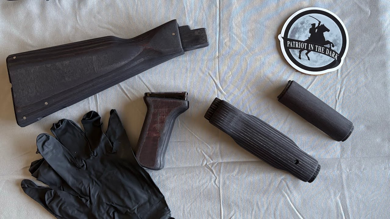 Transtint Dye, Fixing a Botched Dye Job 🏴‍☠️ Pt 3 Retro Russian AKM Clone Build 🌕