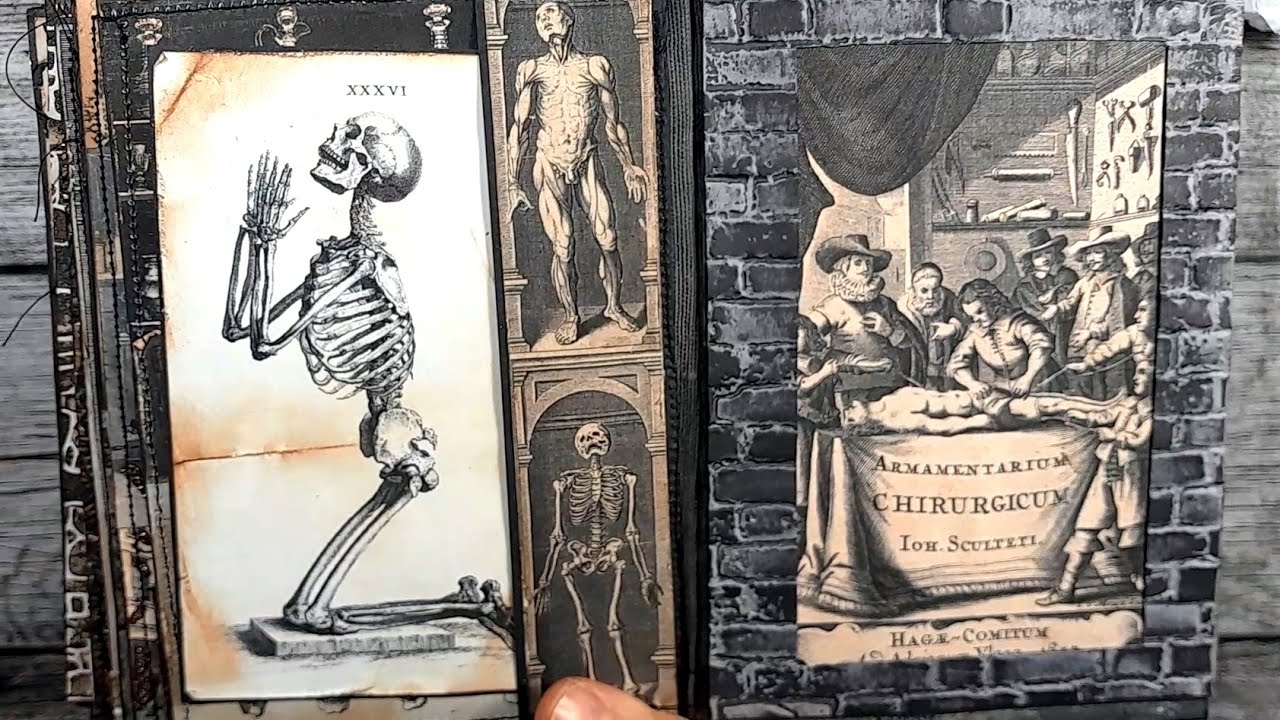 Vintage APOTHECARY Mixed Media Book [Watch me Making this Dark Art Book] #halloween #darkart
