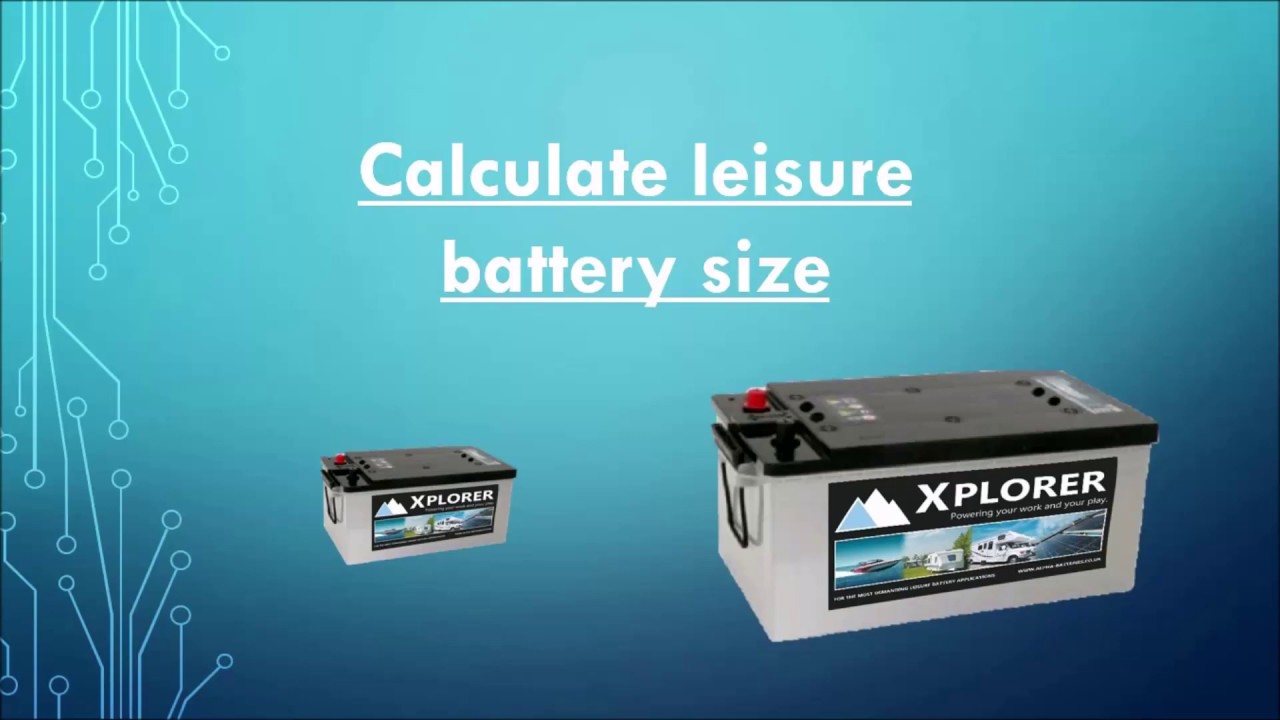 CALCULATE LEISURE BATTERY SIZE // CAMPER VAN