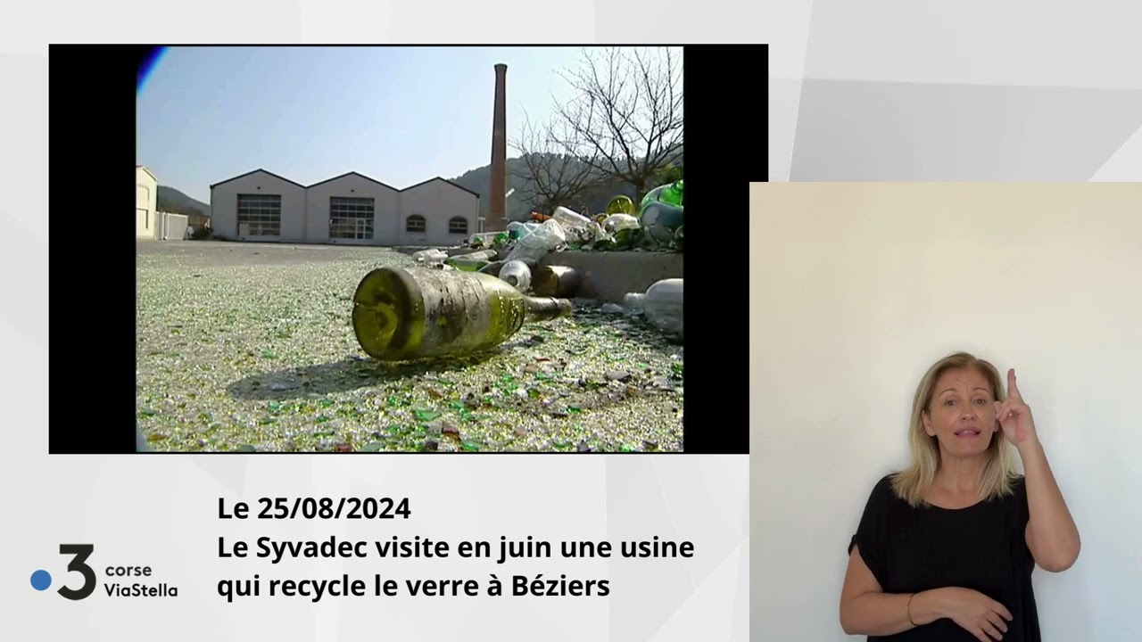 25.08.24 Le SYVADEC visite une usine qui recycle le verre à Béziers