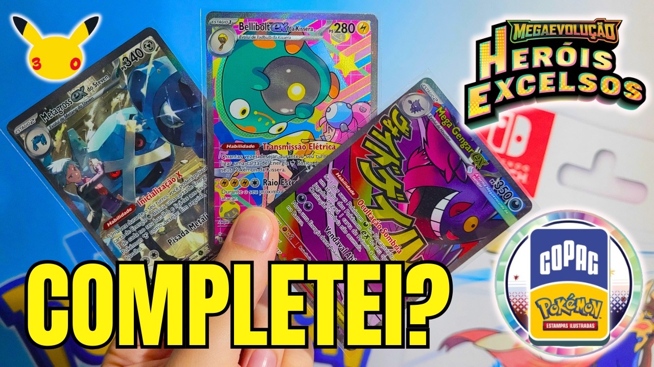 TODAS as cartas de Heróis Excelsos que eu tirei! (COMPLETEI a COLEÇÃO?)