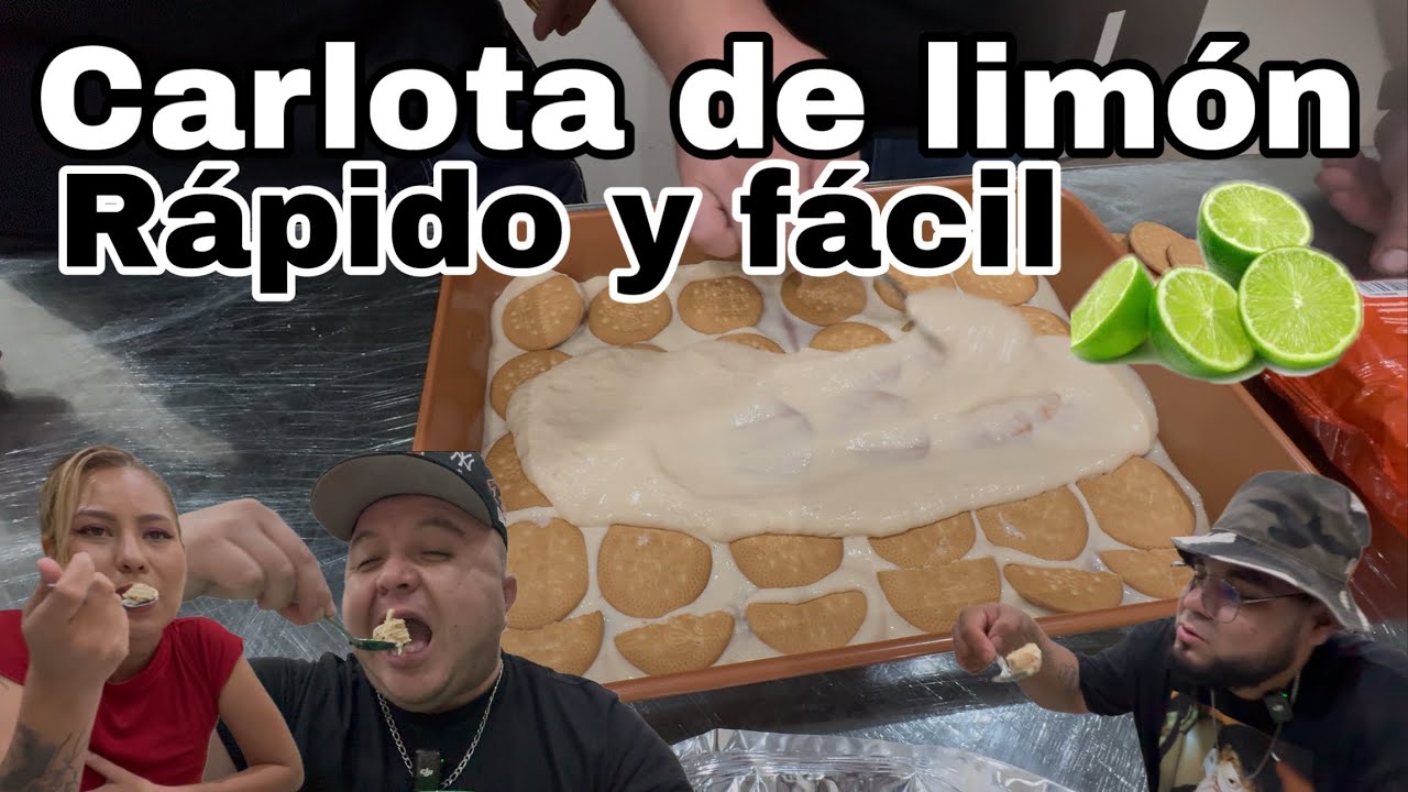 Cómo hacer Carlota de limón fácil y rápido pastel d galletas marias con limón 