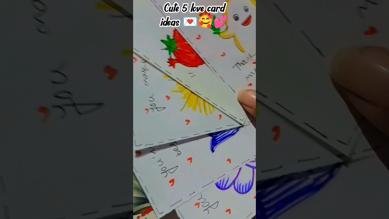 cute 5 love card ideas 💌🥰💕