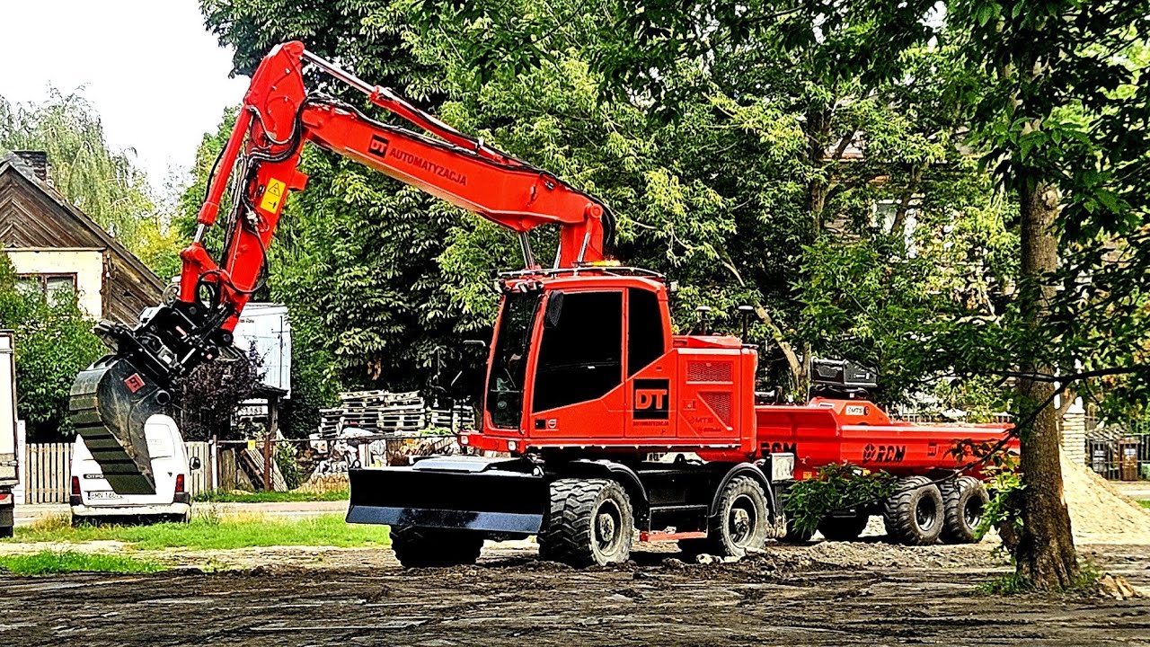 Volvo ewr170e tiltrotator Oilquick OQTR-E19 | przygotowuje odcinek pod masę 