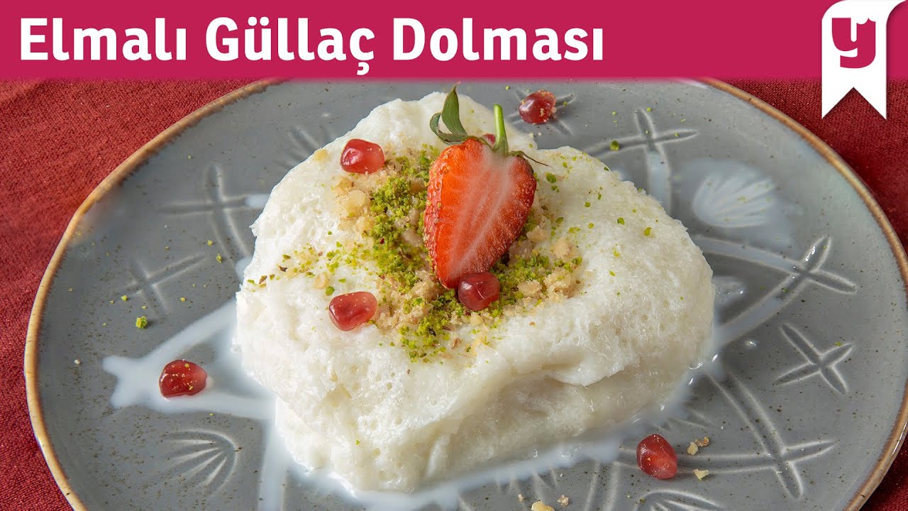 Klasik Güllaçtan Çok Daha Hafif Tam Kıvamlı Elmalı Güllaç Dolması Tarifi | #BenBunuYerim 59