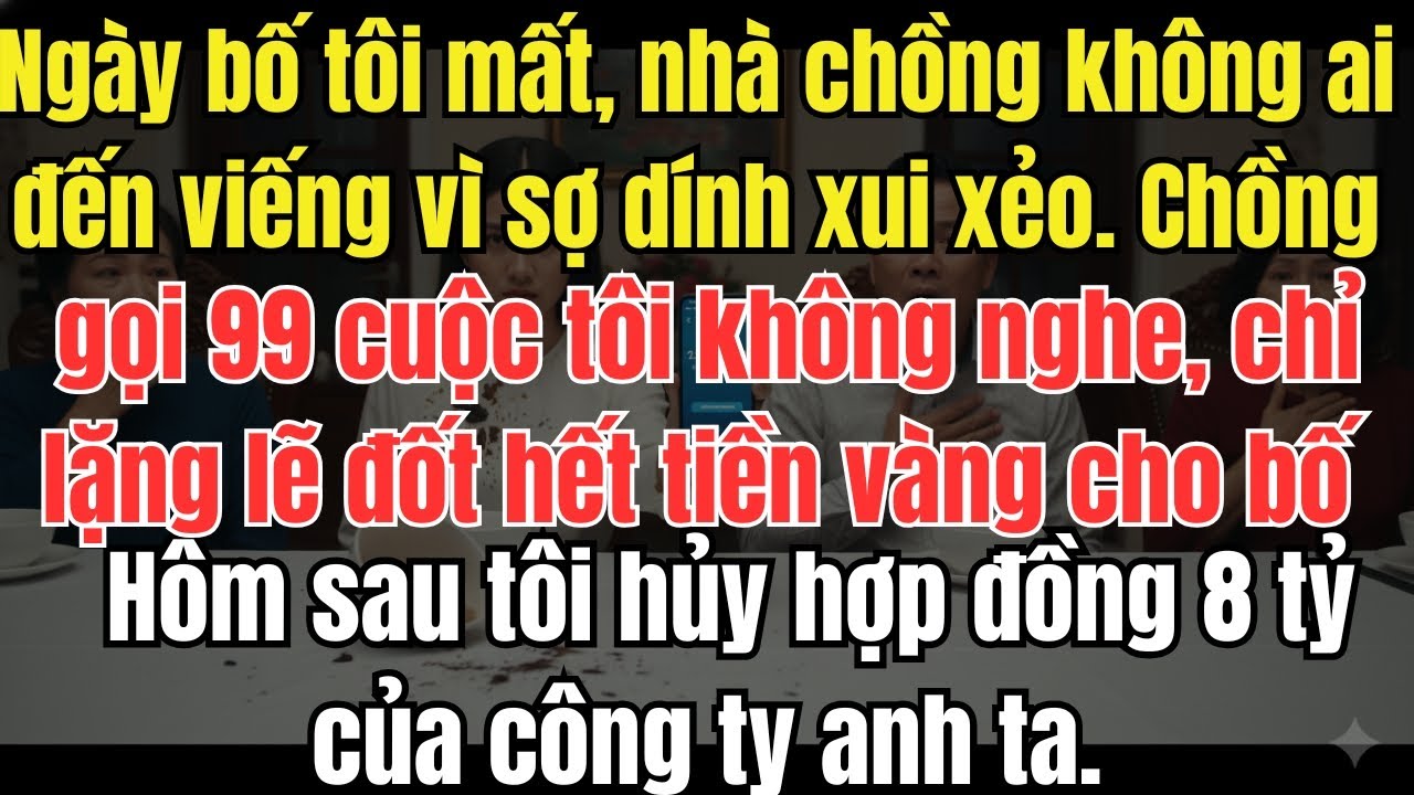 Đón bố mẹ chồng về ở chung một ngày, chồng báo đi nước ngoài 5 năm. Tôi quay lưng liền hủy 8 thẻ đen