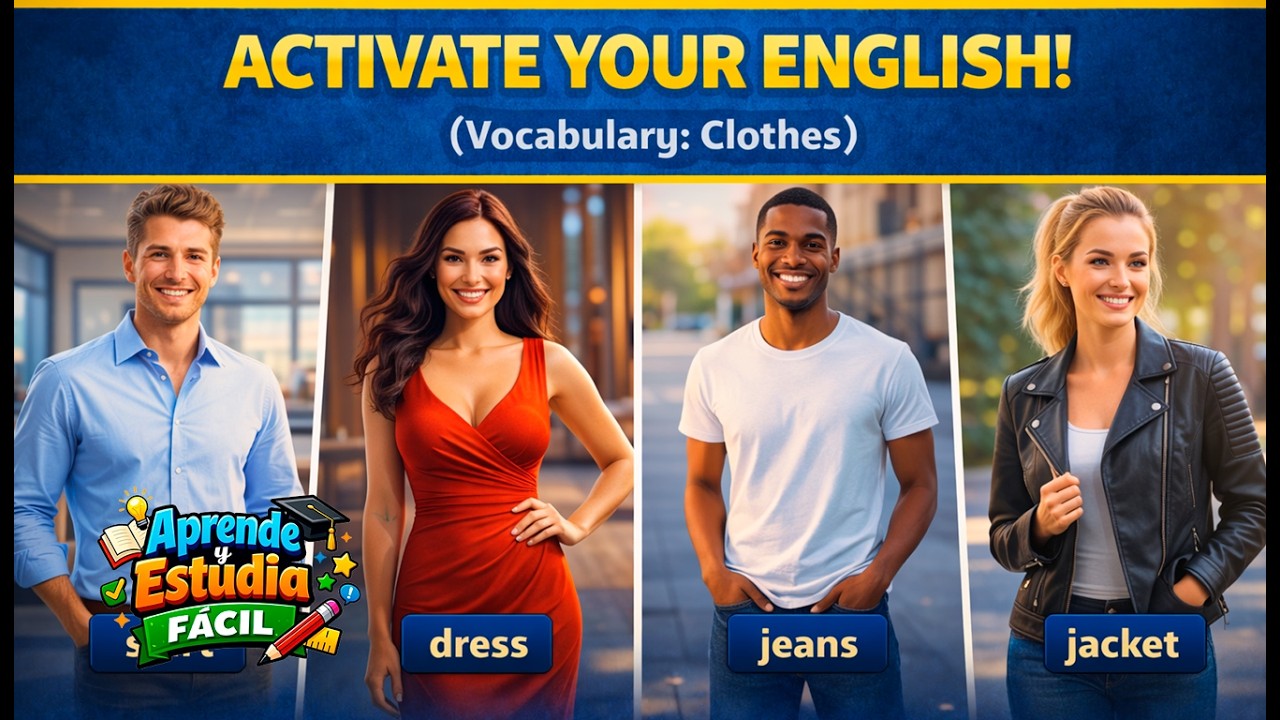 Activate Your English Vocabulary: Clothes | Activa tu inglés. De compras | English class