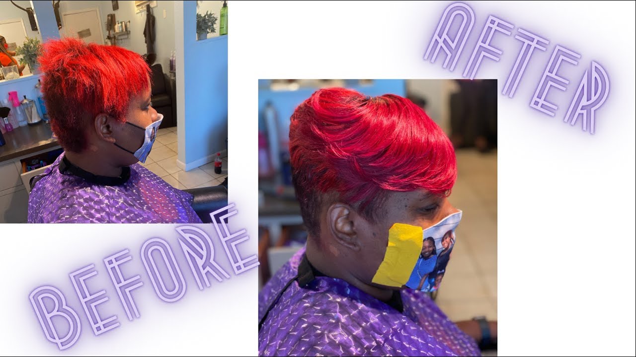 How I revamp and add body to red hair Pixie/Short hair cut