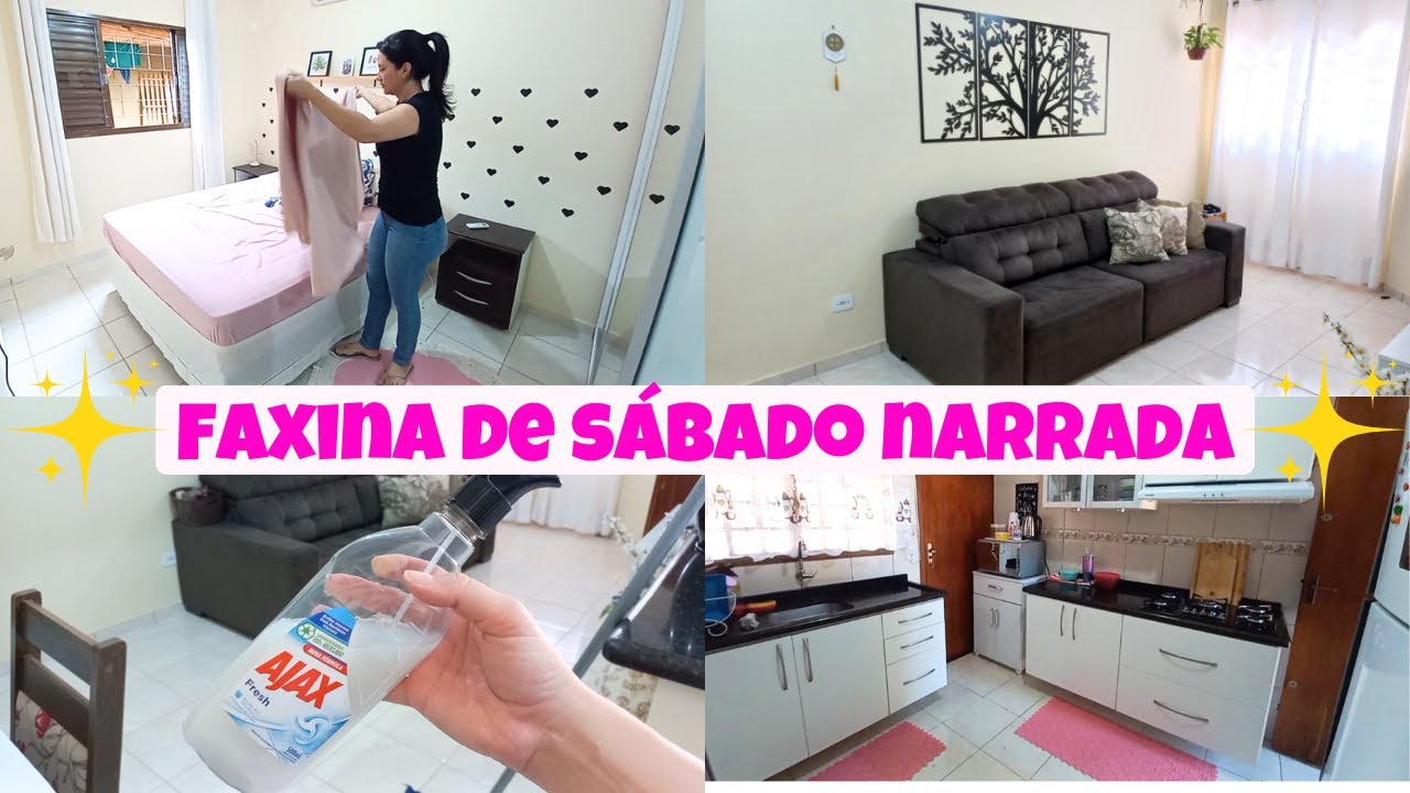 Faxina no sábado ♡ Limpei tudo em 2 horas ♡ Faxina narrada