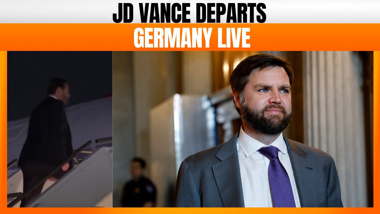 LIVE: US Vice President JD Vance Departs Germany After Munich Security Conference | News9