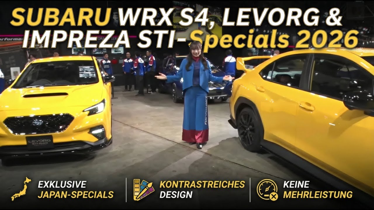 2026 Subaru STI-Editionen: WRX, Levorg, Impreza!