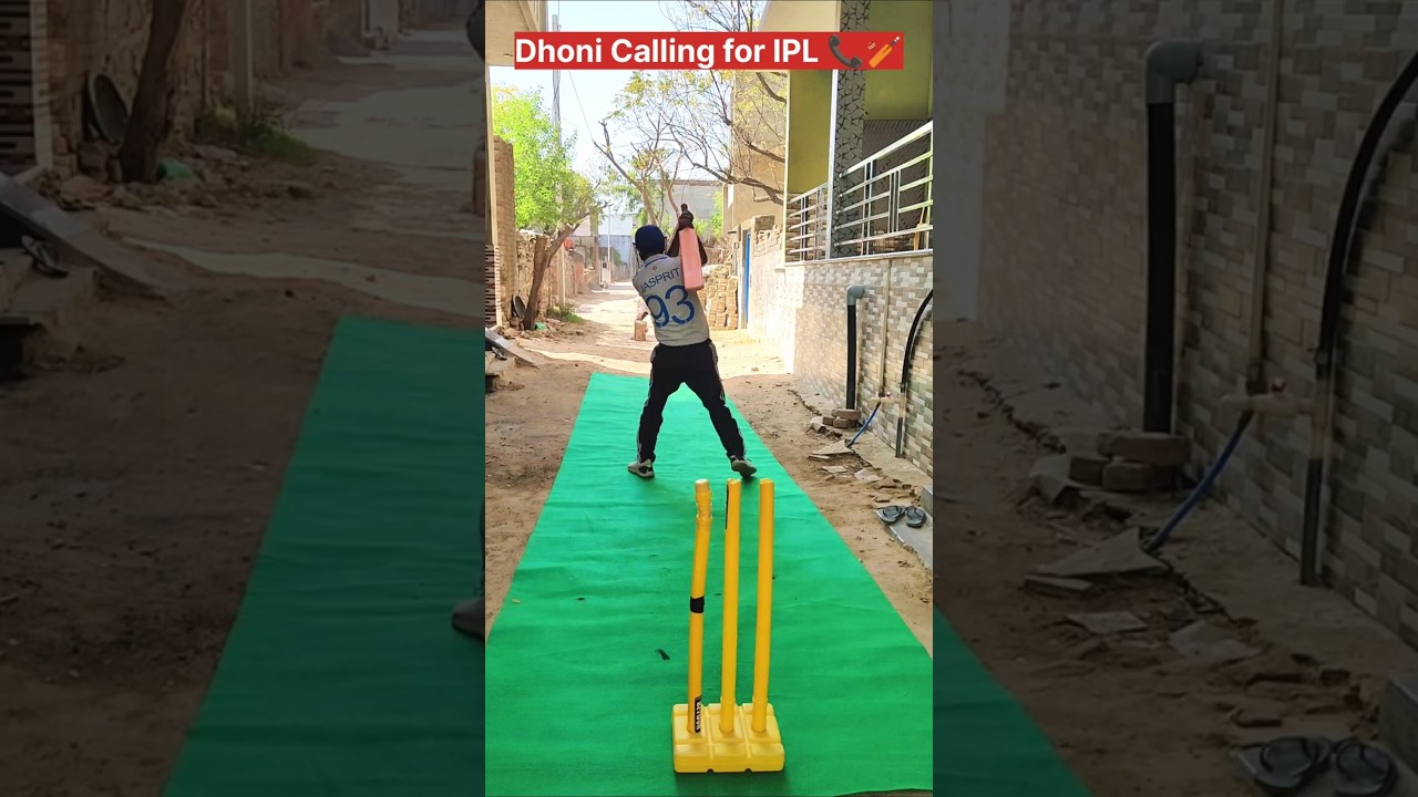 Dhoni Calling For IPL 🏏🔥 | Gully Cricket Batting | Future MS Dhoni ?