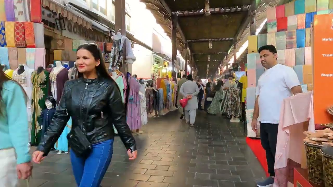 Walking through Bur Dubai old Market.