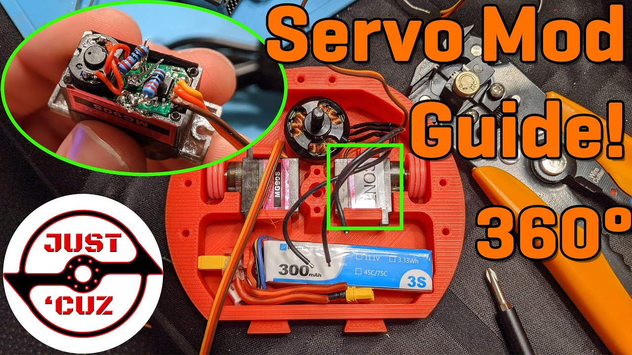 Continuous Servo Mod: How To Turn Servos Into Drive Motors (Ant/Fairy Combat Robots)