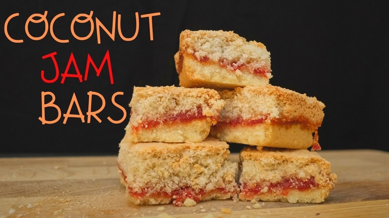 Coconut jam bars | Jam Bars