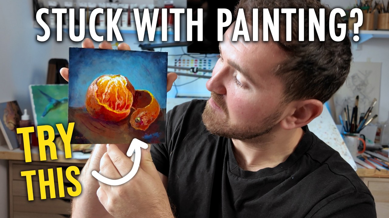 Art Vlog- Keep Painting fun! Simple Acrylic Painting Timelapse