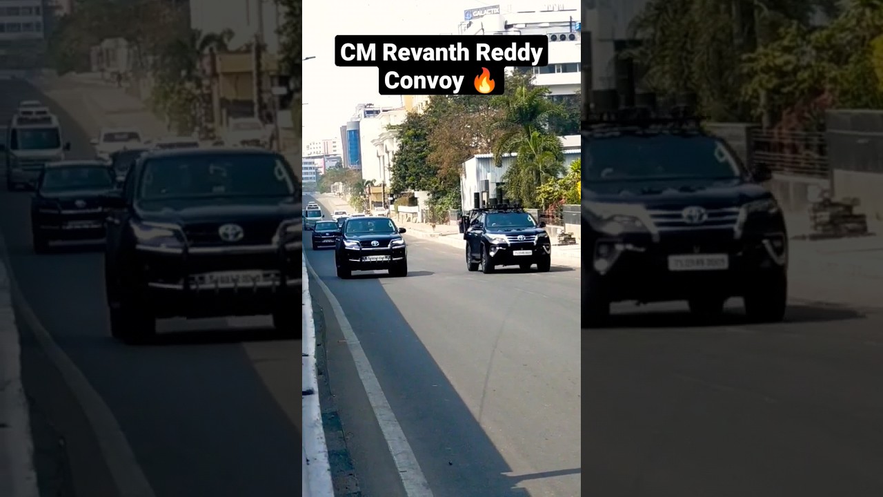 CM Revanth Reddy Sir Convey 🔥 #viral #convoy #trending #revanthreddy #reel #cm #congress #shorts
