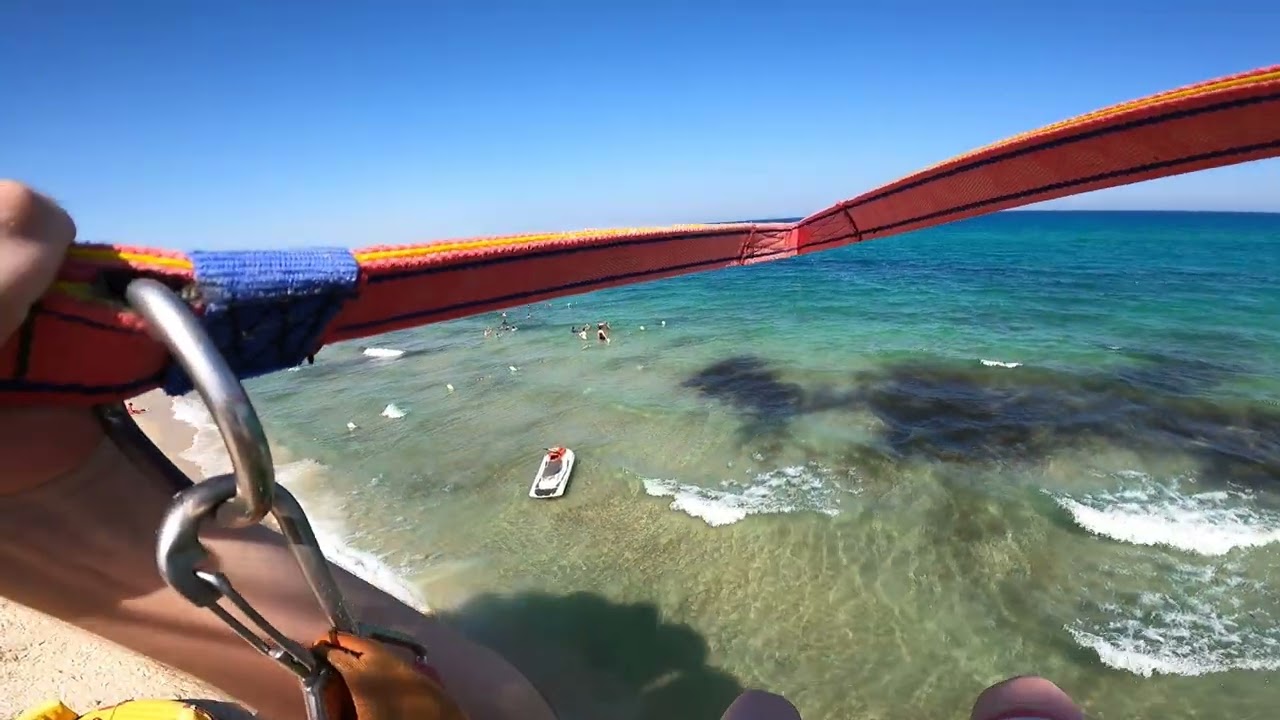 Pierwszy lot spadochronem Matiego