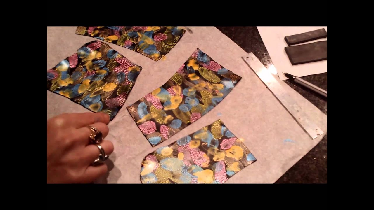 Polymer Clay Surface Decoration Acrylic Ink Effect.wmv