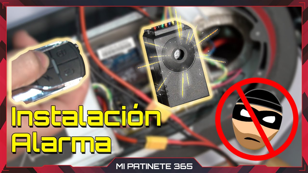 🔊 Instalación *ALARMA* en patinete eléctrico 🔒 EVITA ROBOS 🛴 Xiaomi y otros