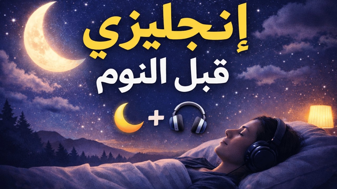 استمع وتعلّم الإنجليزية أثناء النوم  جمل إنجليزية مع تكرار بطيء وموسيقى هادئة